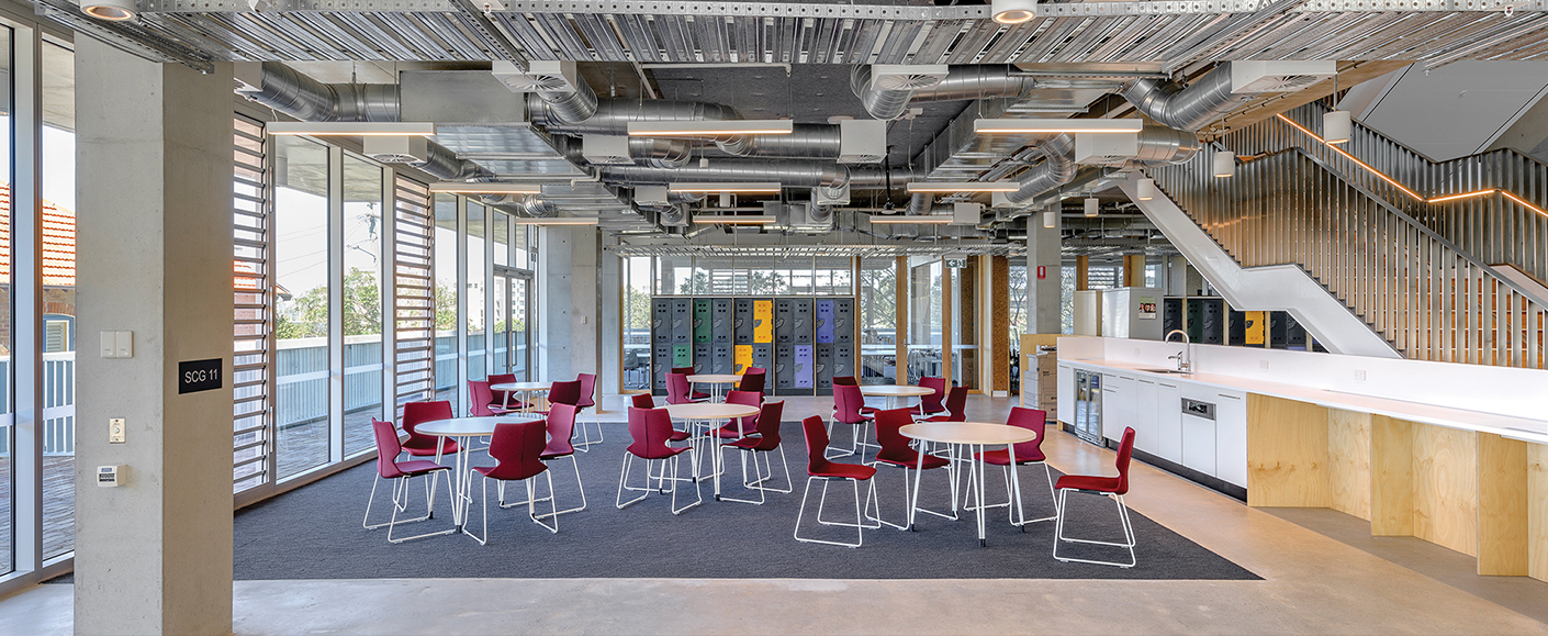 Konfurb Fly student chairs at MLC School